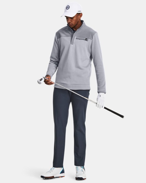 Men's UA Storm SweaterFleece ½ Zip in Gray image number 2